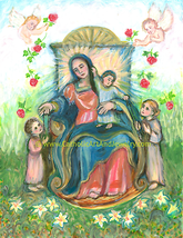 Our Lady of the Rosary Art Print - £13.97 GBP+