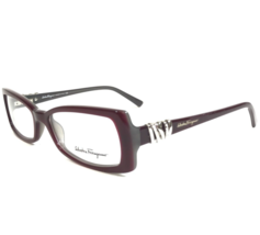 Salvatore Ferragamo Eyeglasses Frames 2599-B 377 Burgundy Red Purple 52-16-135 - £51.38 GBP