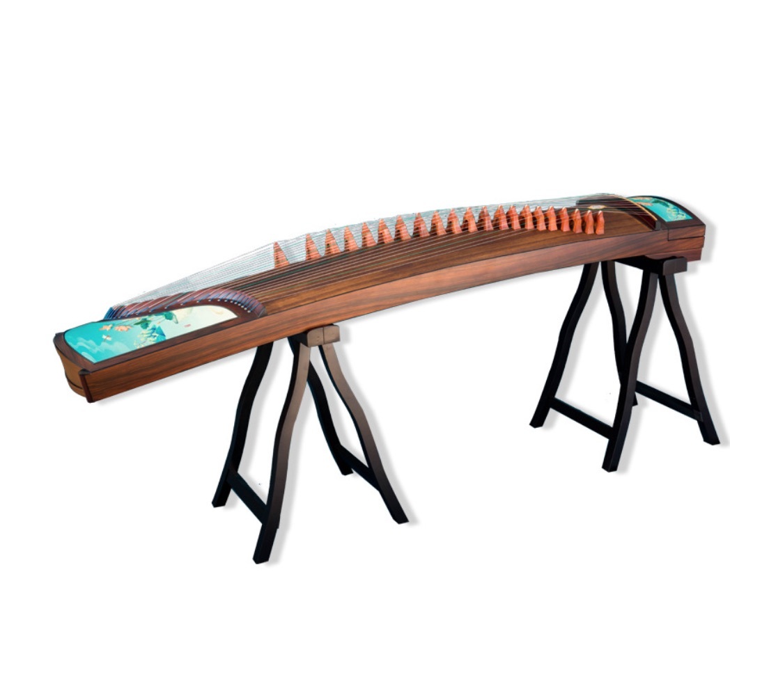 Guzheng 163cm 21 string Hibiscus pattern Chinese stringed instruments ...