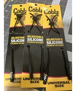 2 pack Cablz Zipz B14 Black Wire Universal Retainer Adjustable Glasses C... - £23.64 GBP