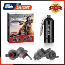 Motorcycle Ear Plugs, [2 Pairs] Reusable High Fidelity Ear Plugs For Win... - £21.15 GBP