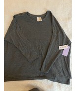 joyspun Women’s XL 16-18 pajama lounge Top grey stretch soft comfy NWT - $15.45 CAD