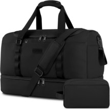 Travel Bag for Men Women Duffle Bag Gym Bag with Shoe Compartment Weeken... - £44.59 GBP