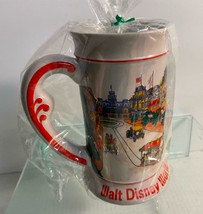 Vintage Walt Disney World Magic Kingdom Stein Mug Main Street Castle 3D New - $19.79