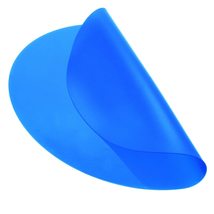 Silicone Microwave Spill Round Mat Food Cover For Pots And Bowls Placemat- Blue  - £5.53 GBP