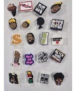 20 pcs Black Culture Croc Shoe Accessories B4 - $27.06 CAD