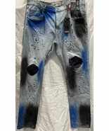 Spark Premium Denim Jeans Paint Splatter Studio Collection Slim Straight... - $26.72