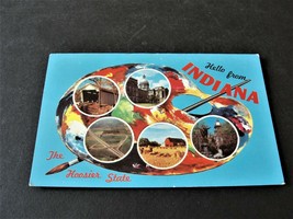 Hello from Indiana! The Hoosier State - Indianapolis, Indiana - 1965 Postcard. - £4.84 GBP