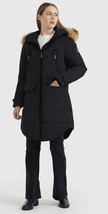 Orolay Women&#39;s Thickened Hooded Down Jacket with Faux Fur Trim Winter Coat NWT - £63.89 GBP