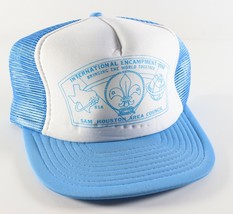 Vtg 1988 Sam Houston International Boy Scouts of America BSA Snap Back Hat Cap - £13.91 GBP