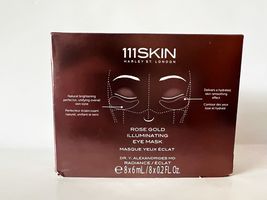 111SKIN Rose Gold Illuminating Eye Mask  8 Masks Boxed READ - £25.17 GBP
