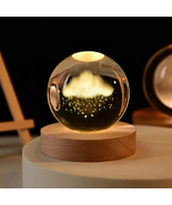 Astronomy Gift Night Light, 3D Print Planet Lamp, Crystal Ball, Chirstmas Gift - $20.70 - $20.77