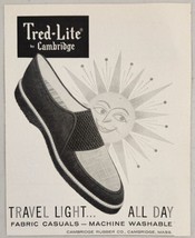 1959 Print Ad Tred-Lite Men&#39;s Shoes by Cambridge Rubber Co. Massachusetts - £9.16 GBP