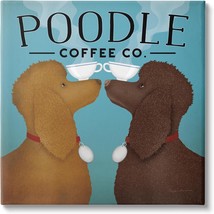 Vintage Poodle Coffee Co Canvas Wall Art Design By Ryan Fowler - £26.91 GBP