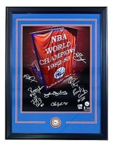 1983 Philadelphia 76ers Signed Framed 16x20 Photo Julius Erving &amp; More B... - $484.98