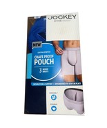 Jockey Men's XL 40-42" Chafe Proof Pouch Cotton Mens 3 Pack Boxer Briefs - $24.75