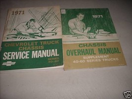 1971 GM Chevrolet Chevy Truck Service Shop Repair Manual Set 40-60 Chassis - £35.96 GBP