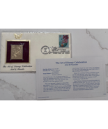 2005 Disney Ariel &amp; Flounder 1st Day Issue 22KT Gold Commemorative Stamp - $35.18 CAD
