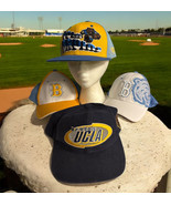 Lot Of 4 UCLA Bruins Stitched Bruins Bear Blue Fitted + Snapback Hats Vtg - $90.31 CAD