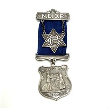Antique Sterling Sign Silver N.E.O.P. New England Order of Protection Medallion - £138.48 GBP