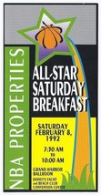 1992 NBA All Star Game Saturday Breakfast Ticket Stub - £27.05 GBP