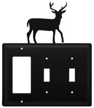 Village Wrought Iron Deer GFCI Double Switch Cover - £12.49 GBP