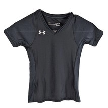 Girls Fitted Athletic Shirt Under Armour Size Small Heat Gear Wrestling MMA - $15.84