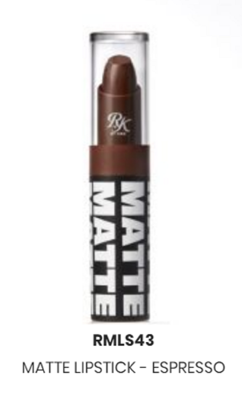 RK BY KISS  MATTE LIPSTICK ESPRESSO COLOR MATTE LIPSTICK RMLS43 - $2.95