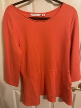Issac Mizrahi Live Women&#39;s Size Medium 3/4 Length Blouse - $187.71 MXN