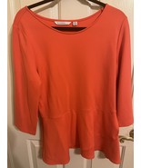 Issac Mizrahi Live Women&#39;s Size Medium 3/4 Length Blouse - $187.71 MXN