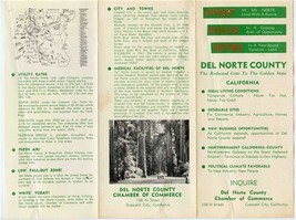 Del Norte County California Brochure 1950&#39;s Invest Build Retire - $21.78