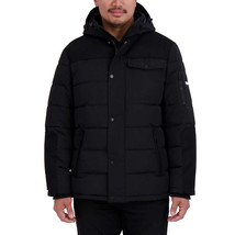 Nautica Men’s Mixed Media Parka  , Size S , Black - £44.13 GBP