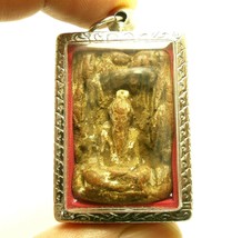 Hermit Lersi Antique Thai Powerful Magic Amulet Pendant Blessing To Win Obstacle - £76.25 GBP