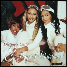 DESTINY&#39;S CHILD &quot;8 DAYS OF CHRISTMAS&quot; 2001 PROMO POSTER/FLAT 2-SIDED 12X... - £17.62 GBP