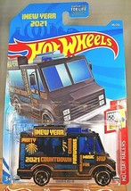 2021 Hot Wheels #48 Holiday Racers-2021 New Years 3/5 QUICK BITE Black w/BlkMC5s - £5.82 GBP