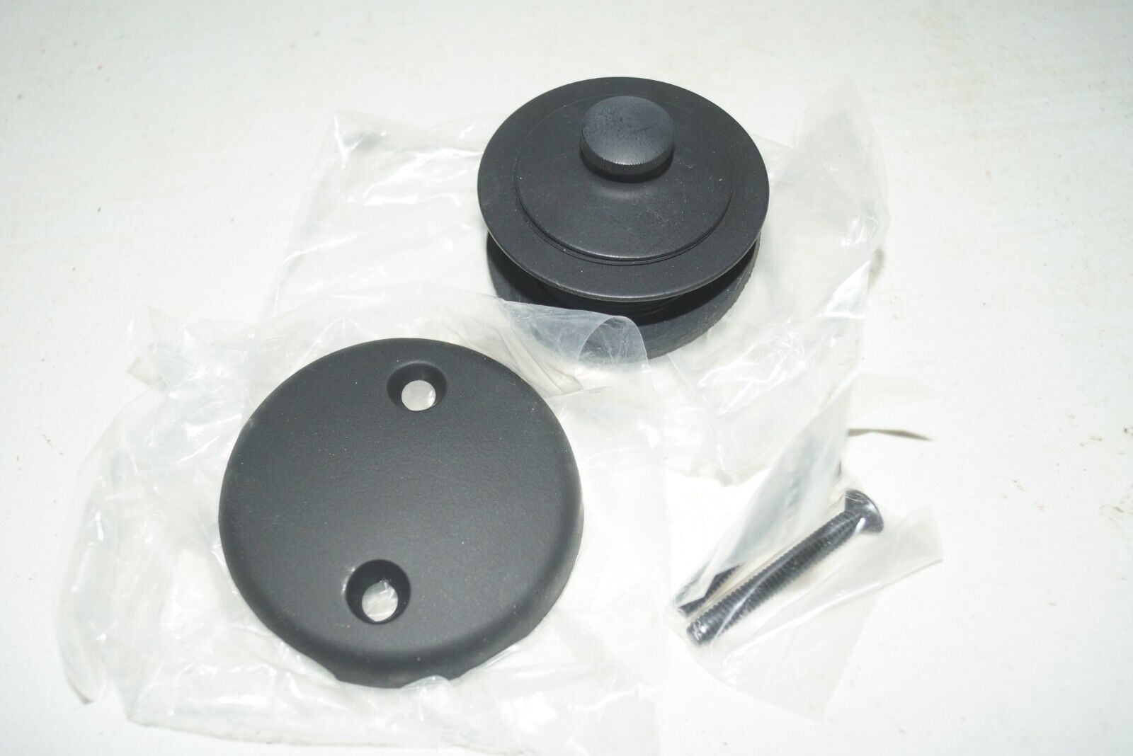 Westbrass Twist &amp; Close Tub Trim Set w/ Two-Hole Overflow Faceplate - $39.59