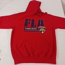Mill Tex Hockey Florida Panthers Men's Red Hoodie Sweatshirt Size Large Chest 46 image 9