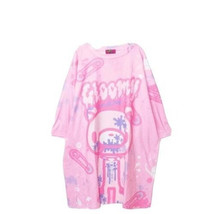 GOTH EMO PUNK Rock, Rocker, Oversized Gloomy Bear Pink/Purple XXL T shirt - £31.85 GBP