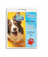 Soft Claws Canine Nail Caps - 40 Nail Caps and Adhesive for Dogs (Red, X... - $24.99