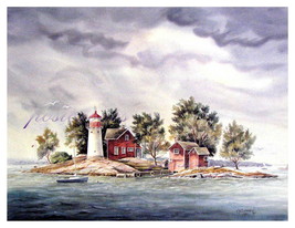 Coming Storm Off Crossover Island  by Larry Sherman - $75.00