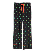 KENZO X H&amp;M Collection Pure Silk Women&#39;s Pants Trousers Wild Legs US 6 R... - £143.88 GBP