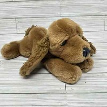 A&amp;A Plush Cocker Spaniel Sad Eyes Weighted Pellet Bottom Brown 11 Inch - £20.35 GBP
