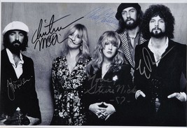 Fleetwood Mac Signed Photo X5 - M. Fleetwood, C. Mc Vie, J. Mc Vie, S. Nicks + w/C - £606.71 GBP