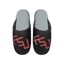 NCAA Florida State Seminoles Logo on Mesh Slide Slippers Dot Sole Size L by FOCO - £23.24 GBP