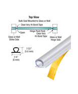 Gordon Glass® Translucent Vinyl Bulb Seal with Pre-Applied Tape for 7/32&quot; G - $30.85