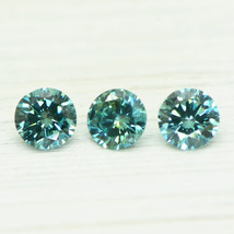 Round Shape Diamonds Matching Loose Fancy Blue 0.71 TCW VS2 Enhanced - £470.50 GBP