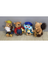 Vintage Lot of 4 Disney Store Characters Winnie Pooh Bear Bean Bags Plus... - £22.09 GBP