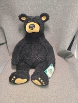 Vintage 1996 Bearfoots Bears Black Bear Plush Teddy Bear 11” Big Sky Carvers NWT - £15.13 GBP