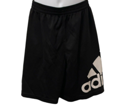 Adidas Boys Performance Basketball Shorts Size 6 Black Pockets Logo - $15.67