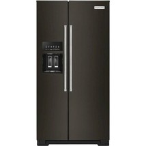 KitchenAid KRSF705HBS 36&quot; Side-by-Side Refrigerator in Black Stainless Steel - £1,622.13 GBP